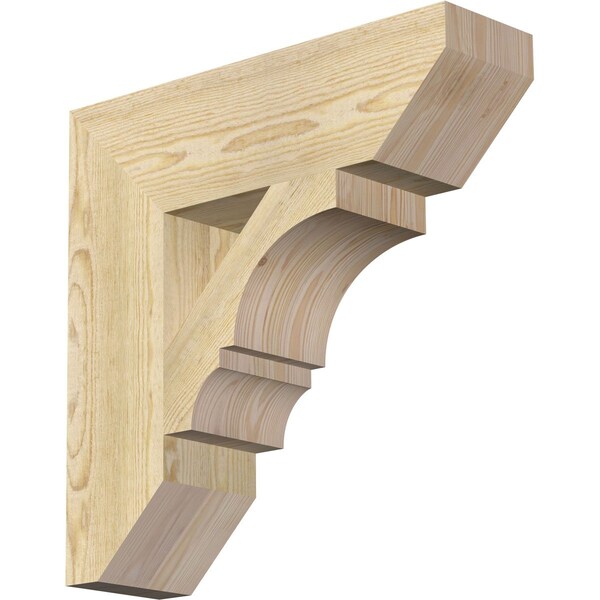 Ekena Millwork Balboa Slat Rough Sawn Bracket, Douglas Fir, 6"W x 22"D x 22"H BKT06X22X22BOA06RDF - main